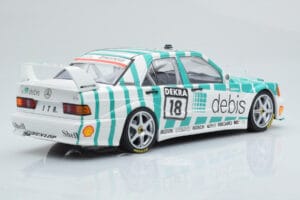 Mercedes 190E 2.5-16 W201 EVO 2 Debis #18 F. Giroix Team Zackspeed DTM 1991 Minichamps 1:18 155913618 Metal - imagen 2 de 6