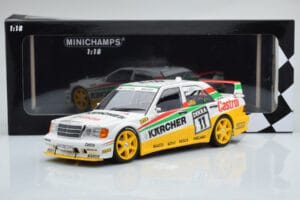 Mercedes 190E 2.5-16 W201 EVO 2 Karcher #11 J. Laffite Team Maas-Schons DTM 1992 Minichamps 1:18 155923611 Metal - imagen 6 de 6