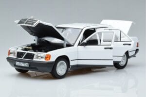 Mercedes 190 E W201 Blanco Norev 1:18 183820 Metal - imagen 2 de 7