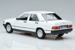 Mercedes 190 E W201 Blanco Norev 1:18 183820 Metal - imagen 6 de 7