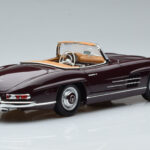 Mercedes 300 SL W198 Roadster Rojo Norev 1:18 - image 3 of 8