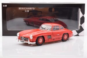 Mercedes 300 SL W198 Gullwing Rojo Minichamps 1:18 110037211 Metal - imagen 8 de 8