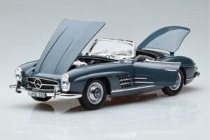 Mercedes 300 SL W198 Roadster Azul Norev 1:18 B66040668 Metal - imagen 2 de 9