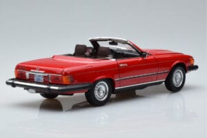 Mercedes 450 SL R107 Versión US Rojo Norev 1:18 183729 Metal - imagen 3 de 8