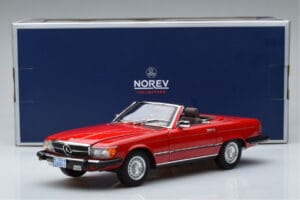 Mercedes 450 SL R107 Versión US Rojo Norev 1:18 183729 Metal - imagen 8 de 8