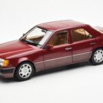 Mercedes 500E W124 Rojo Metallic Edición Concesionario Norev 1:18 B66040699