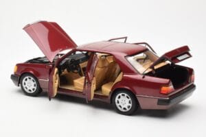 Mercedes 500E W124 Rojo Metallic Edición Concesionario Norev 1:18 B66040699 Metal - imagen 5 de 8