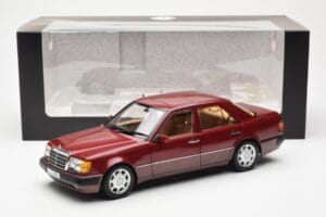 Mercedes 500E W124 Rojo Metallic Edición Concesionario Norev 1:18 B66040699 Metal - imagen 8 de 8