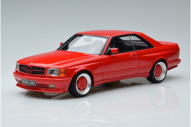 Mercedes 560 SEC W126 Widebody Rojo Otto 1:18 OT995 Resina