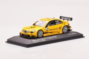 Mercedes C-Class W204 DTM Deutsche Post AMG Mercedes #17 D. Coulthard DTM 2010 Minichamps 1:43 400103817 Metal - imagen 2 de 4