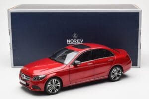 Mercedes C-Class W205 Rojo Metálico Asia Exclusive Norev 1:18 183835 Metal - imagen 8 de 8