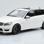 Mercedes C63 AMG S204 T-Model Blanco GT Spirit 1:18