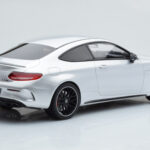 Mercedes C63S AMG C205 Coupé Plata GT Spirit 1:18 - image 2 of 6