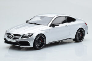 Mercedes C63S AMG C205 Coupé Plata GT Spirit 1:18