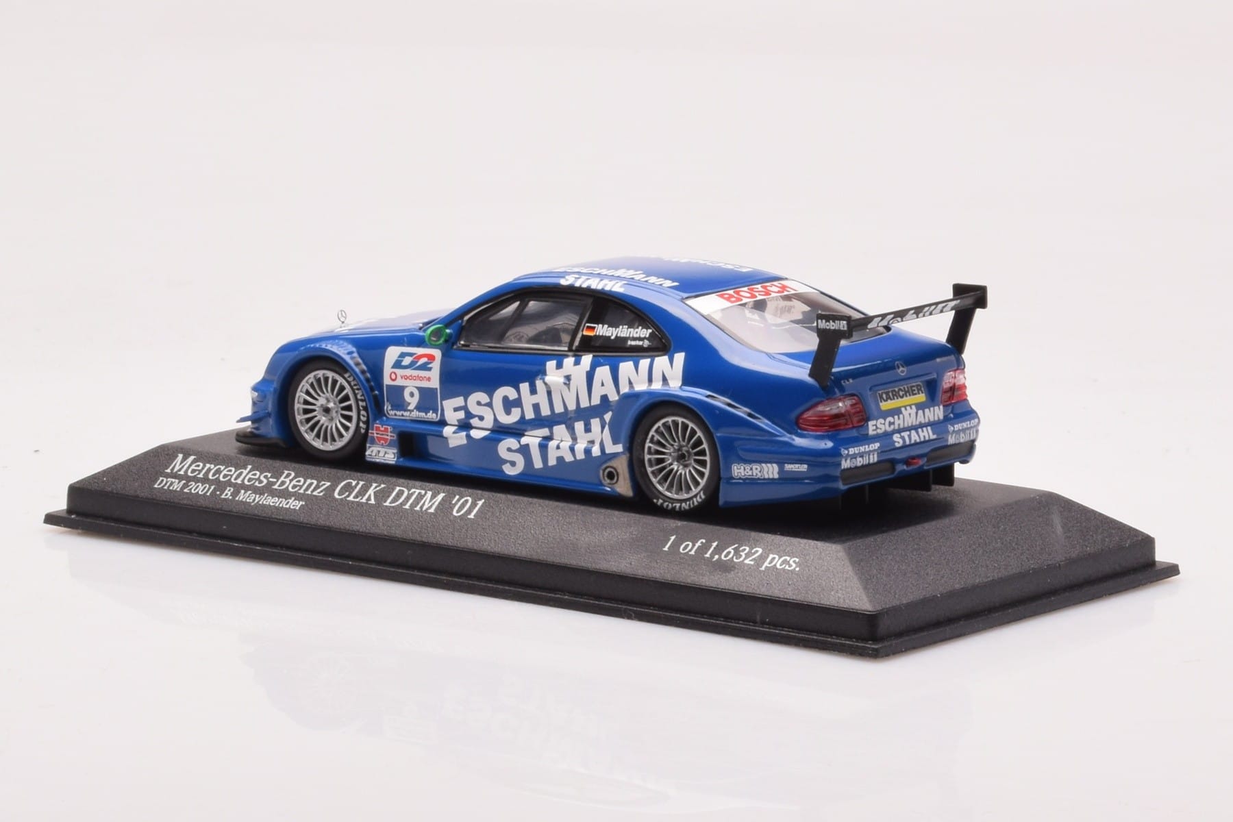 Mercedes CLK DTM Team Manthey #9 B. Maylander DTM 2001 Minichamps 1:43 400013109 Metal - imagen 3 de 4