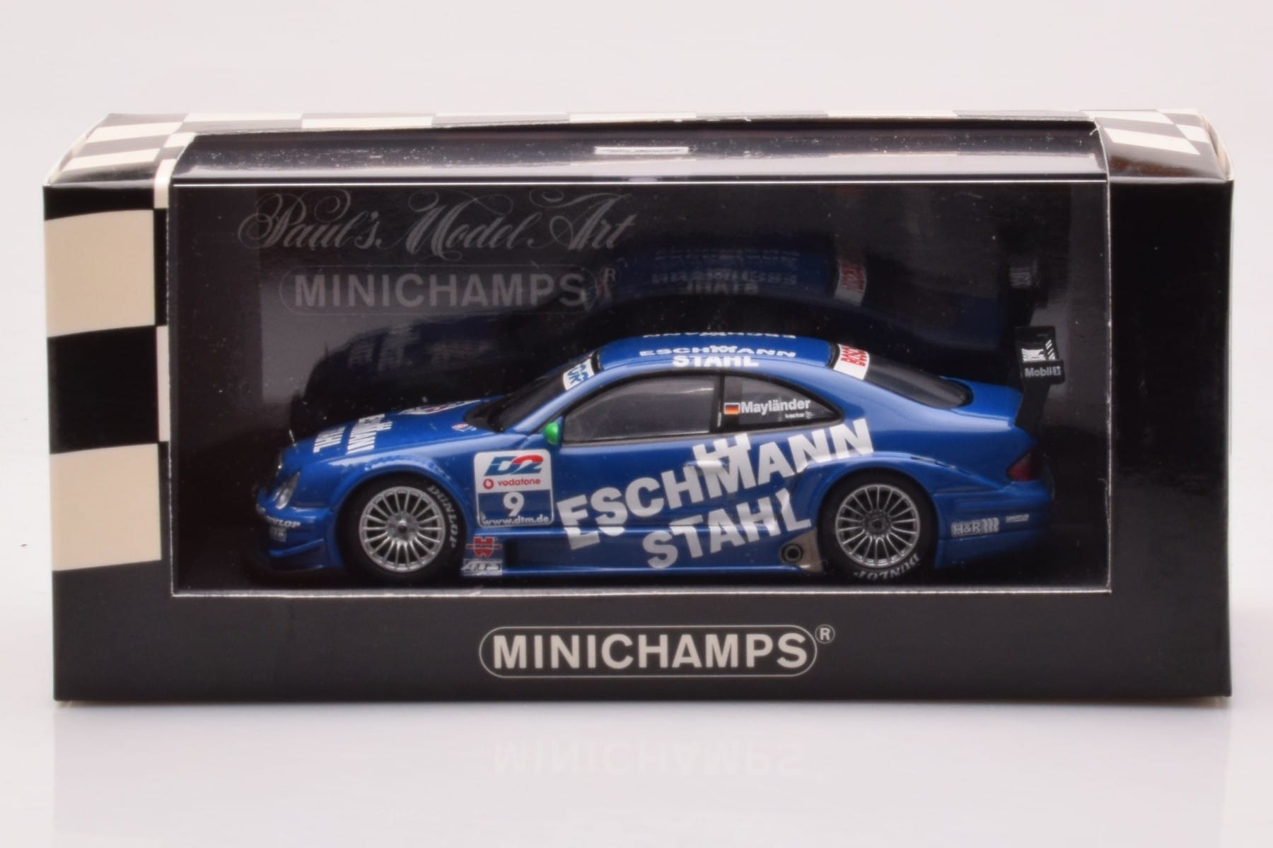 Mercedes CLK DTM Team Manthey #9 B. Maylander DTM 2001 Minichamps 1:43 400013109 Metal - imagen 4 de 4