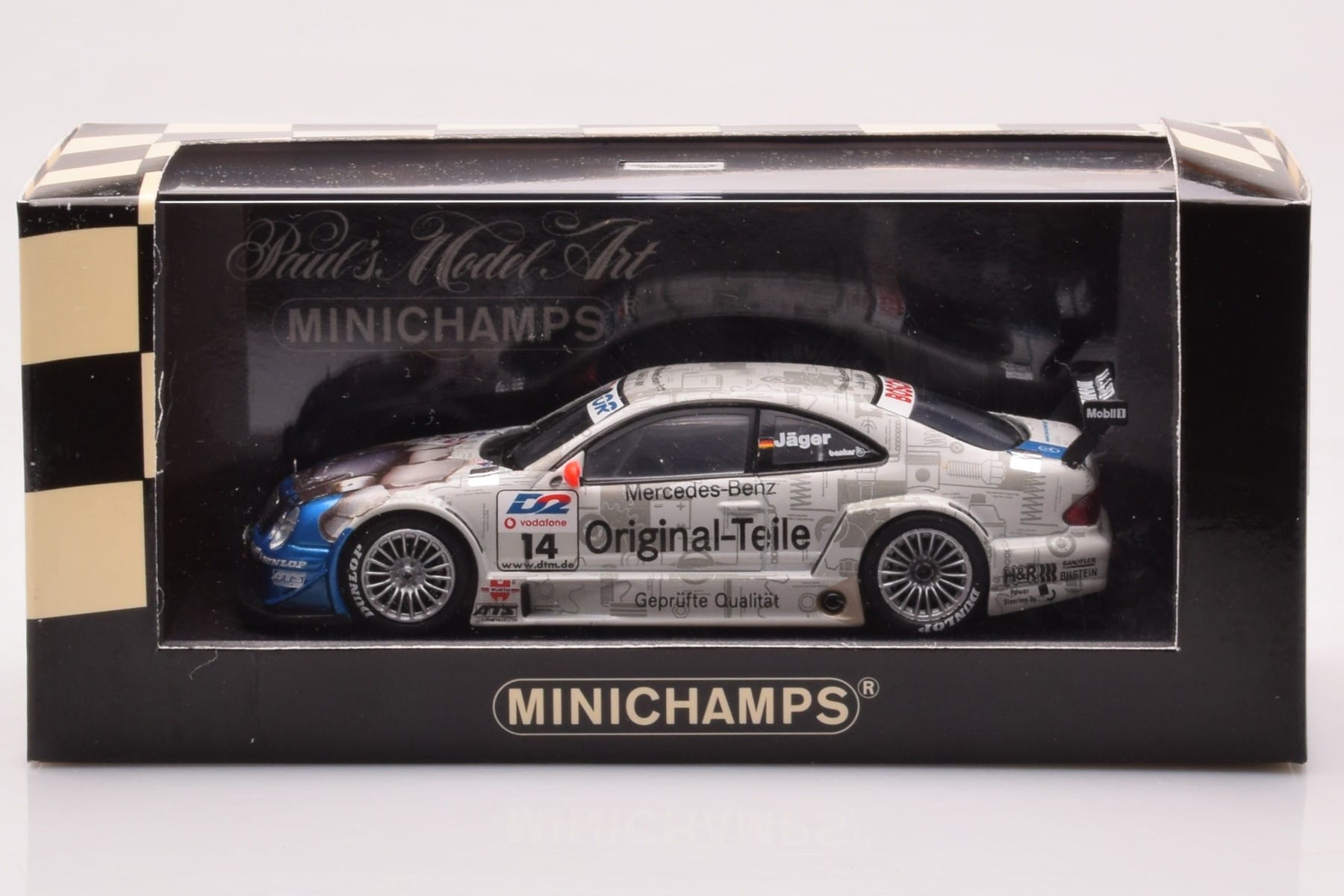 Mercedes CLK DTM Team Persson #14 Jaeger DTM 2001 Minichamps 1:43 400013714 Metal - imagen 4 de 4