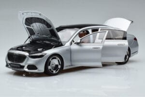 Mercedes Maybach S600 W222 V12 Biturbo Hightech Plata Almost Real 1:18 820118 Metal - imagen 2 de 12