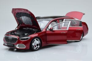Mercedes Maybach S600 W222 V12 Biturbo Patagonia Rojo Almost Real 1:18 820119 Metal - imagen 2 de 10