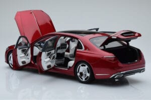 Mercedes Maybach S600 W222 V12 Biturbo Patagonia Rojo Almost Real 1:18 820119 Metal - imagen 5 de 10