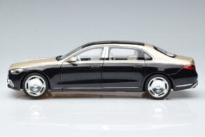 Mercedes Maybach S680 X223 Oro Negro Metallic Norev 1:18 183917 Metal - imagen 4 de 7