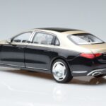 Mercedes Maybach S680 X223 Oro Negro Metallic Norev 1:18 183917 Metal - image 6 of 7