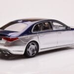 Mercedes Maybach S680 W223 Nautical Azul Cirrus Plateado Almost Real 1:18 - image 3 of 8