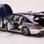 Mercedes Maybach S680 W223 Nautical Azul Cirrus Plateado Almost Real 1:18 - image 5 of 8