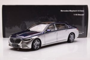 Mercedes Maybach S680 W223 Nautical Azul Cirrus Plateado Almost Real 1:18 820125 Metal - imagen 8 de 8