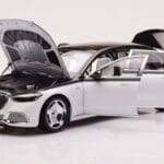 Mercedes Maybach S680 W223 Obsidian Negro Diamond Blanco Almost Real 1:18 - image 2 of 7