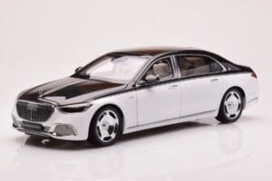 Mercedes Maybach S680 W223 Obsidian Negro Diamond Blanco Almost Real 1:18 820121