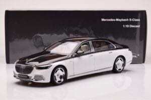 Mercedes Maybach S680 W223 Obsidian Negro Diamond Blanco Almost Real 1:18 820121 Metal - imagen 7 de 7