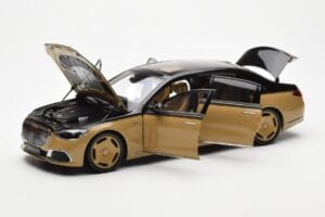 Mercedes Maybach S680 W223 Obsidian Negro Sand Almost Real 1:18 820124 Metal - imagen 2 de 7