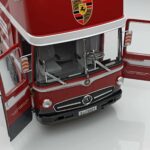 Mercedes O317 Porsche Transporter Rojo CMR 1:18 - image 6 of 12