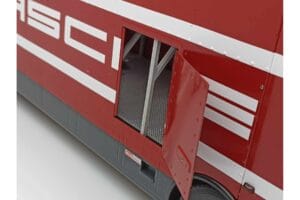 Mercedes O317 Porsche Transporter Rojo CMR 1:18 CMR149 Metal - imagen 10 de 12