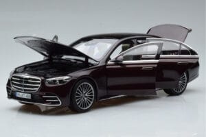 Mercedes S-Class W223 AMG Line Rojo Norev 1:18 183804 Metal - imagen 2 de 8