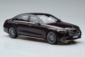 Mercedes S-Class W223 AMG Line Rojo Norev 1:18 183804 Metal - imagen 6 de 8