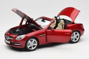 Mercedes SLK R172 Designo Zircon Rojo Minichamps 1:18 B66960513 Metal - imagen 2 de 8
