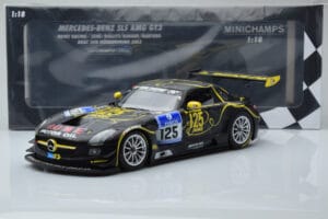 Mercedes SLS AMG GT3 Rowe Racing #125 Zehe / Bullitt / Renger / Hartung ADAC 24 Hours of Nurburgring 2013 Minichamps 1:18 151 - imagen 6 de 6