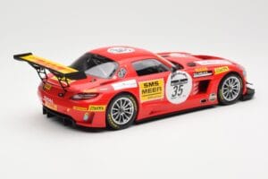 Mercedes SLS AMG GT3 #35 Team Black Falcon T. Heyer / Jafer / Lemeret 24 Hours of Spa 2011 Minichamps 1:18 151113135 Metal - imagen 2 de 6
