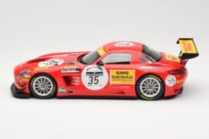 Mercedes SLS AMG GT3 #35 Team Black Falcon T. Heyer / Jafer / Lemeret 24 Hours of Spa 2011 Minichamps 1:18 151113135 Metal - imagen 3 de 6