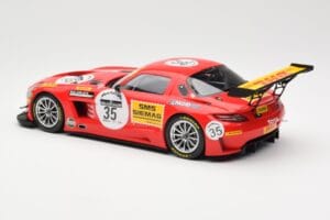 Mercedes SLS AMG GT3 #35 Team Black Falcon T. Heyer / Jafer / Lemeret 24 Hours of Spa 2011 Minichamps 1:18 151113135 Metal - imagen 5 de 6