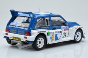 MG Metro 6R4 #14 D. Llewellin / P. Short RAC Rally 1986 IXO 1:18 18RMC068C Metal - imagen 2 de 6