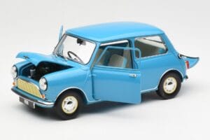 Morris Mini Minor Azul Kyosho 1:18 08964BL Metal - imagen 2 de 8
