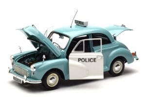 Morris Minor Policía Azul & Blanco Minichamps 1:18 150137090 Metal - imagen 2 de 8