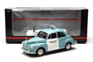 Morris Minor Policía Azul & Blanco Minichamps 1:18 150137090 Metal - imagen 8 de 8