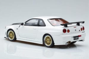 Nissan Skyline GT-R R34 Nismo Z-Tune Blanco MotorHelix 1:18 M83407 Metal - imagen 7 de 11