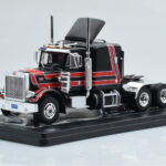 Peterbilt 359 Negro Rojo IXO 1:43