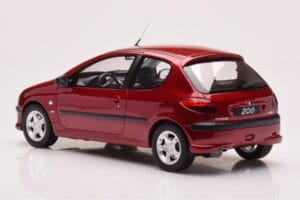 Peugeot 206 S16 Rojo Otto 1:18 OT1039 Resina - imagen 5 de 6