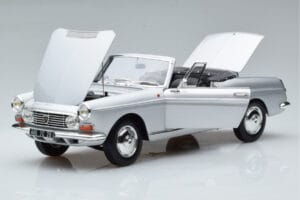 Peugeot 404 Descapotable Plata Norev 1:18 184835 Metal - imagen 2 de 8